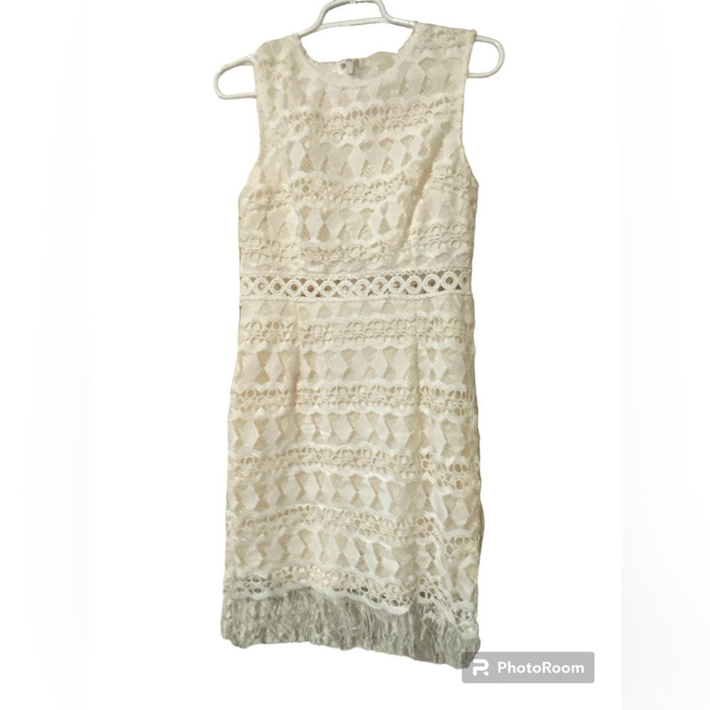 Lulus White Crochet Lace Sleeveless Bodycon Dress Size M - Picture 7 of 13